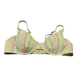 5/$20 NWT Wild Fable Multicolor Striped Bikini Top (XL)